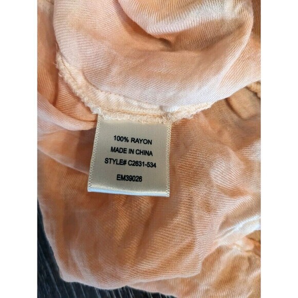 Anthropologie Cloth and Stone Size XS Button Up Shirt Top Blouse Orange Ombre 10 - Picture 6 of 8